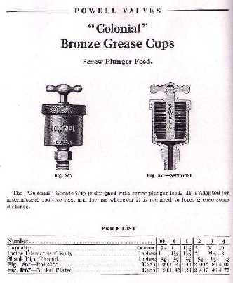 powell colonial greaser cup